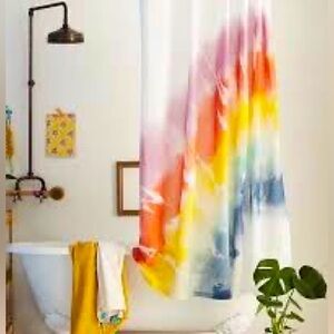 NWTS Wild Sage Selena Tye Dye Shower Curtain